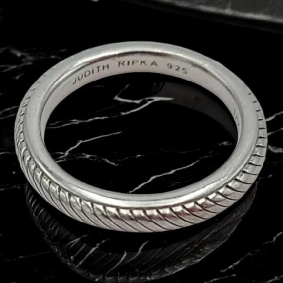 Exquisite JUDITH RIPKA Textured Braided Band Ring - Picture 3 of 10
